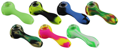 Silicone Spoon Pipe | 4.5" | Colors Vary