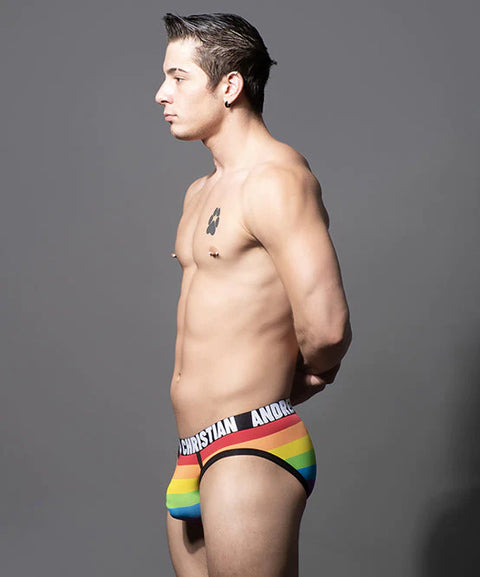 PRIDE STRIPE BRIEF W/ ALMOST NAKED® Menswear