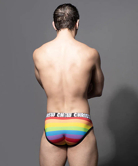PRIDE STRIPE BRIEF W/ ALMOST NAKED® Menswear