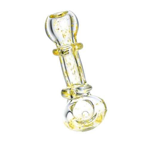 Shattered Reflections Clear Glass Spoon Pipe | 4"