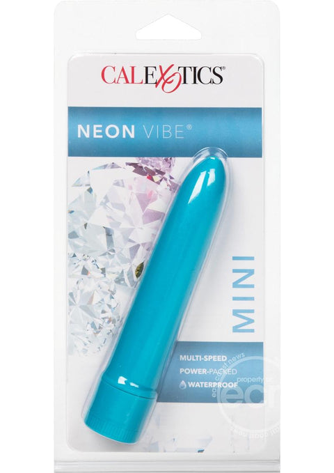 MINI NEON VIBES MULTI SPEED VIBRATOR 4.6 INCH BLUE Vibrators