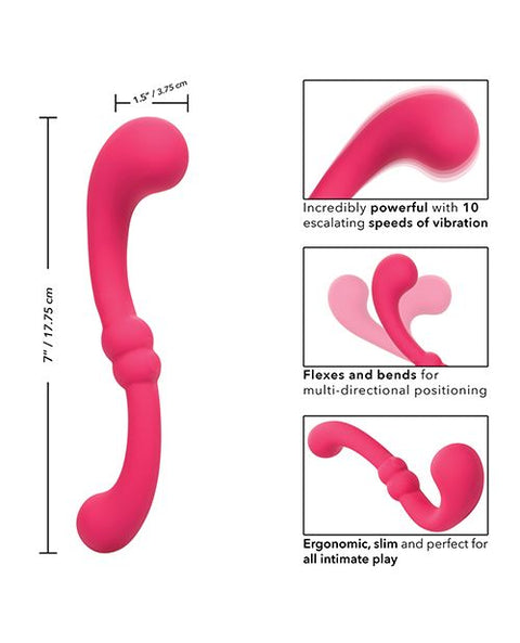 Pretty Little Wands Curvy Massager - Pink Vibrators