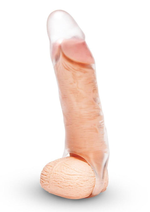 SU 1 IN. SEE-THRU PENIS EXTENDER W/ BALL LOOP Penis Enhancement