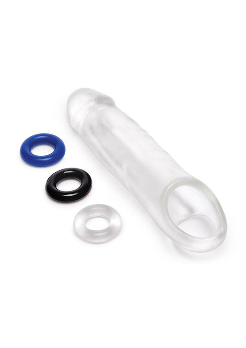 SU 1 IN. SEE-THRU PENIS EXTENDER W/ BALL LOOP Penis Enhancement