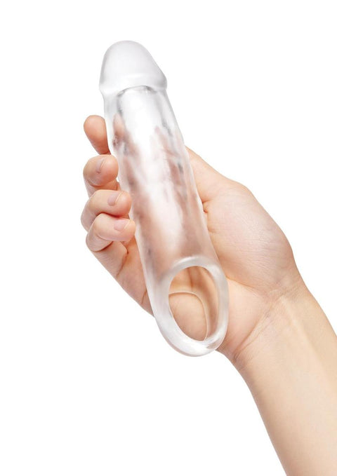SU 1 IN. SEE-THRU PENIS EXTENDER W/ BALL LOOP Penis Enhancement