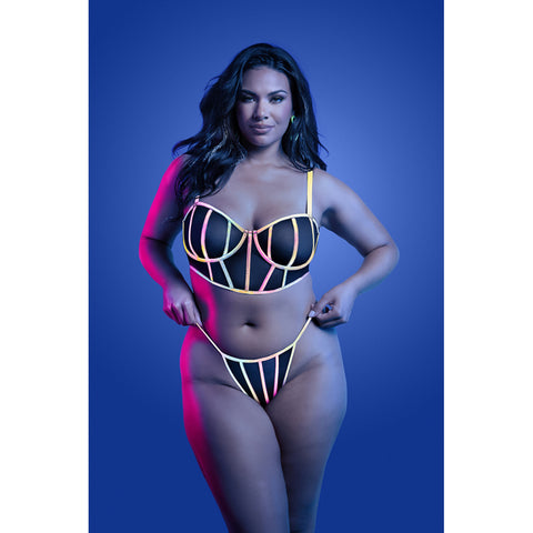 Solar Flare Bra & Panty Queen Lingerie