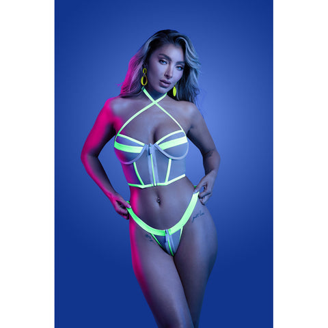 Supernatural Zipper Bra Top & Panty Lingerie