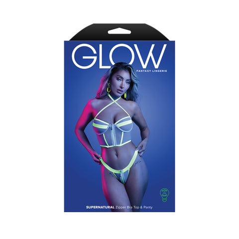 Supernatural Zipper Bra Top & Panty Lingerie