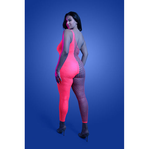 Hyperdrive Rhinestone Bodystocking Queen Size Lingerie