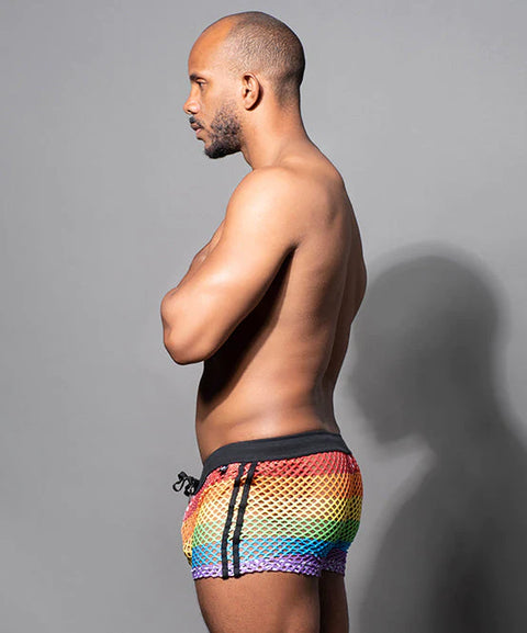 PRIDE MESH SHORTS