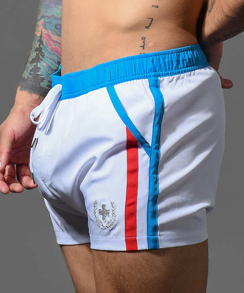 Andrew Christian Swim Shorts White Menswear