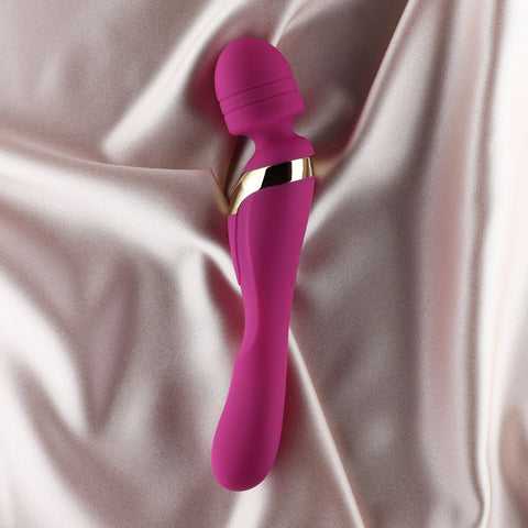 Mila Medium Wand Vibrator Burgundy