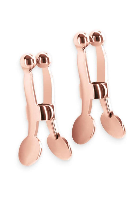 Bound Nipple Clamps C1 - Rose Gold Fetish