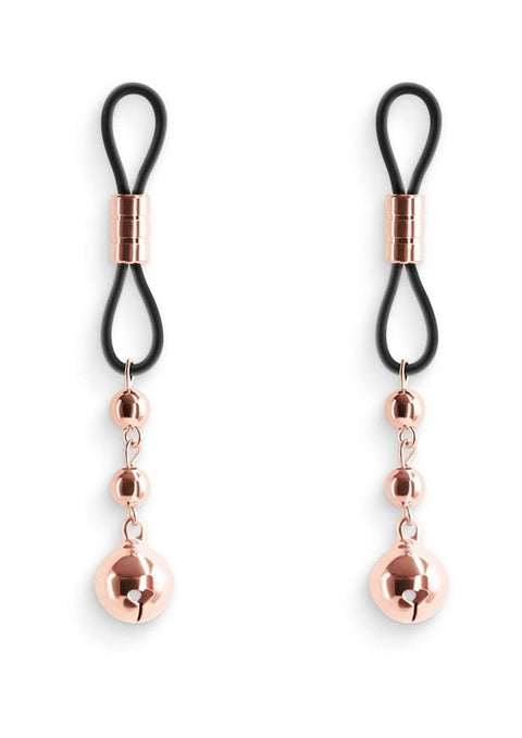 Bound Nipple Clamps D1 - Rose Gold Fetish