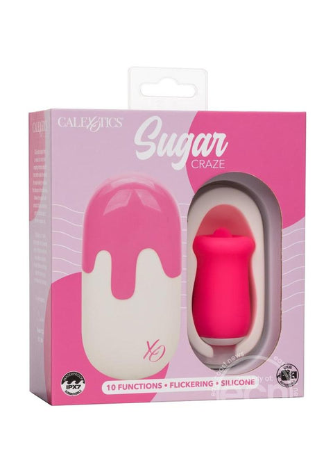 Sugar Craze Rechargeable Silicone Clitoral Stimulator - Pink