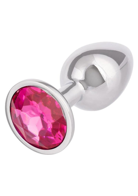 Jewel Rose Aluminum Anal Plug - Pink