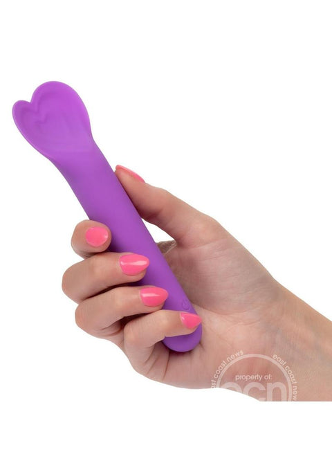 Bliss Liquid Silicone Lover Rechargeable Vibrator - Purple