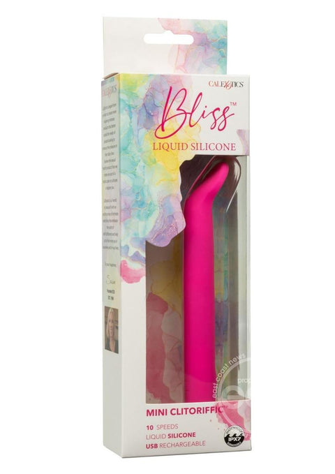 Bliss Liquid Silicone Mini Clitoriffic Rechargeable Stimulator - Pink