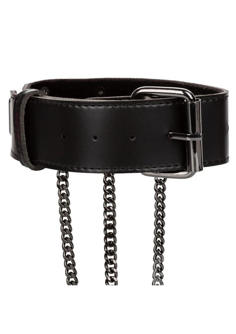 Euphoria Collection Multi Chain Collar Harness - Black