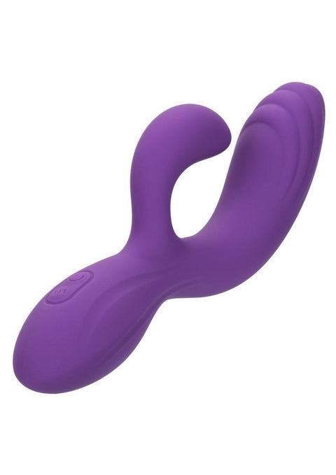 Stella Liquid Silicone C Curve Rechargeable G-Spot Vibrator - Purple