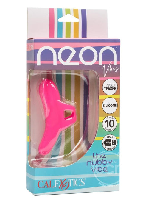 Neon Vibes The Nubby Rechargeable Silicone Vibrator - Pink