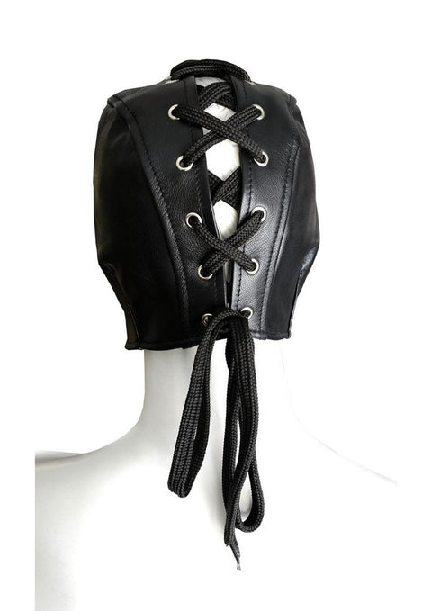 Rouge Leather Half Mask - Black Fetish