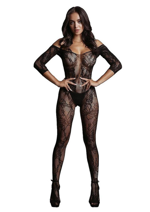 Le Desir Lace Long Sleeved Bodystocking