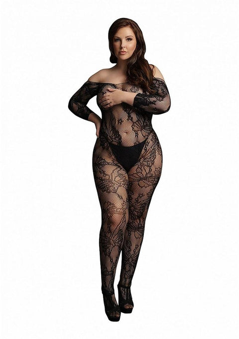 Le Desir Lace Long Sleeved Bodystocking