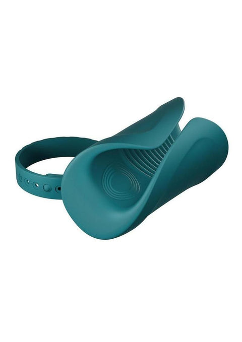 Lovense Gush 2 Handsfree Silicone Rechargeable Masturbator - Green Dolls & Masturbators