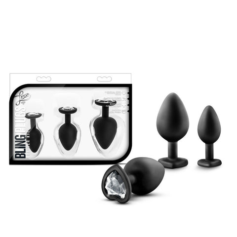 Luxe Bling Plugs Training Kit With White Gems