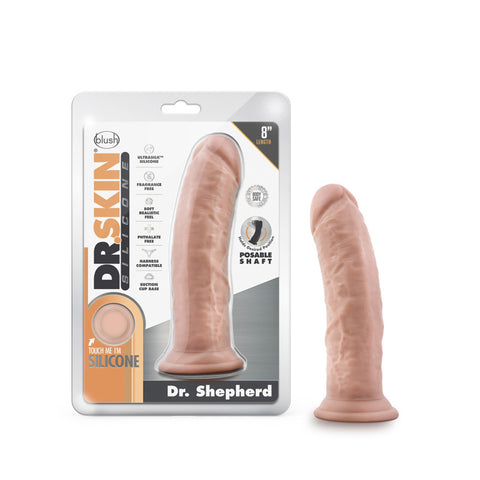 Dr. Skin Silicone Dr. Shepherd 8" Dildo With Suction Cup