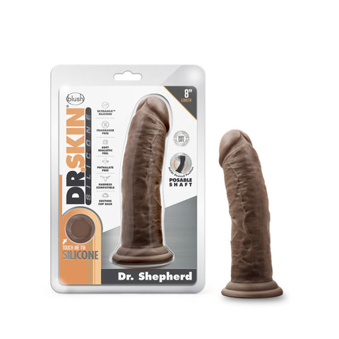 Dr. Skin Silicone Dr. Shepherd 8" Dildo With Suction Cup