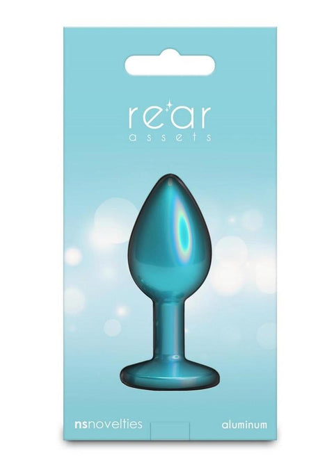 Rear Assets Chrome Anal Plug - Small - Teal Anal Products