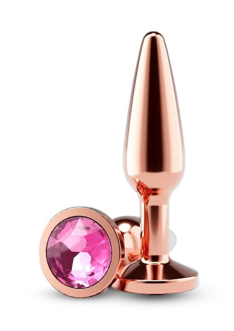 Rear Assets Chrome Tapered Anal Plug - Medium - Rose Gold Anal Products