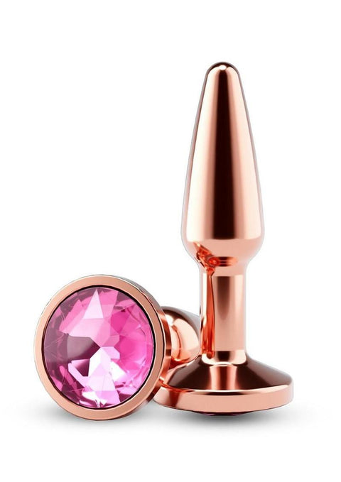 Rear Assets Chrome Tapered Anal Plug - Small - Rose Gold Anal Products