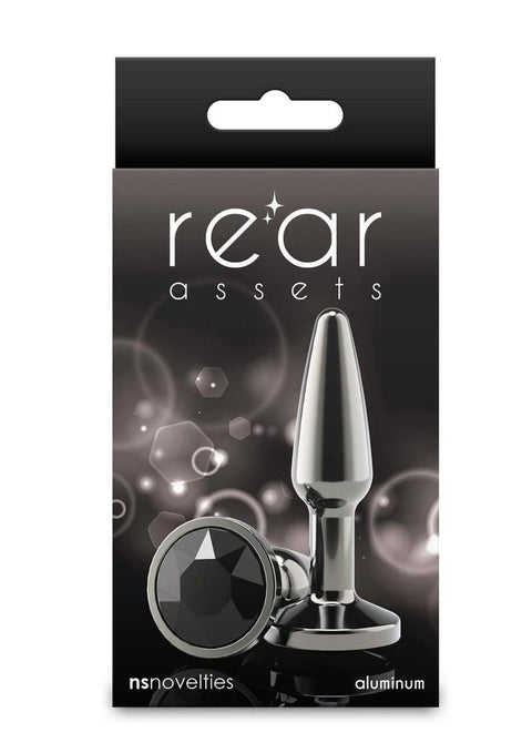 Rear Assets Chrome Tapered Anal Plug - Small - Gray Anal Products