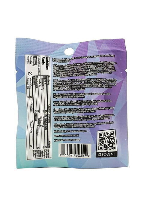 VVSEX Gummies Super Hard for Him 60ct - Blue Razzle Male Enhancements