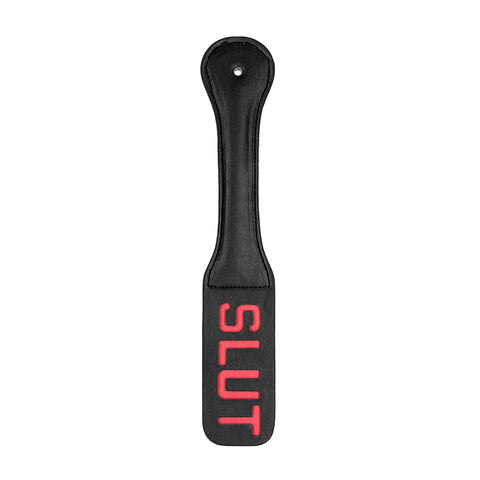 Ouch! Paddle Slut Black Floggers - Paddles - Ticklers