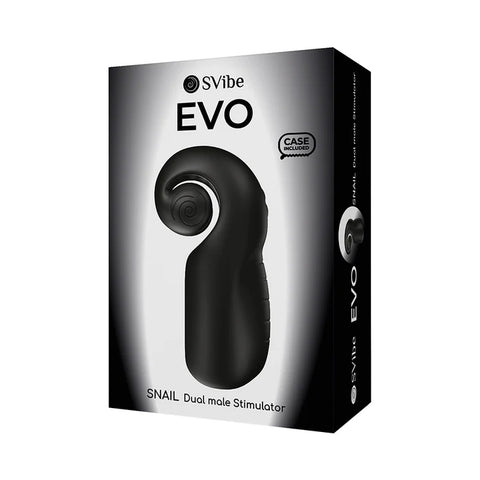 SVibe Snail Evo Rechargeable Masturbator Black Dolls & Masturbators