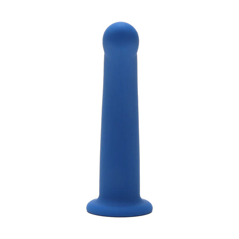 Me You Us 6 in. Curved Silicone Dildo Blue Dongs & Dildos
