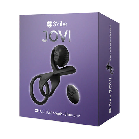SVibe Snail Jovi Couples Ring Black Penis Enhancement