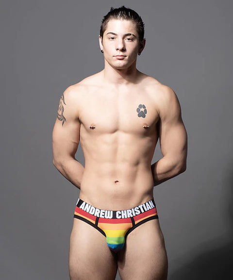 PRIDE STRIPE BRIEF W/ ALMOST NAKED®