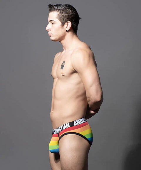 PRIDE STRIPE BRIEF W/ ALMOST NAKED®