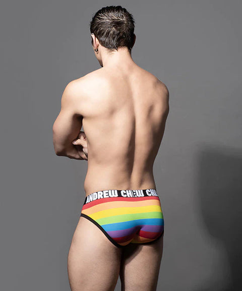 PRIDE STRIPE BRIEF W/ ALMOST NAKED®