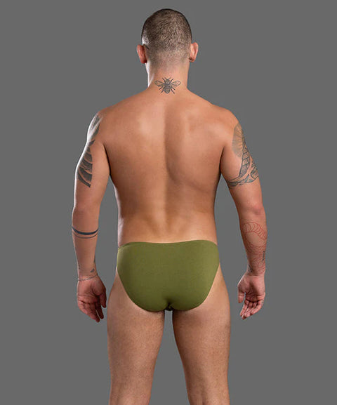 Deep V-Cut Brief w/ ALMOST NAKED® Menswear