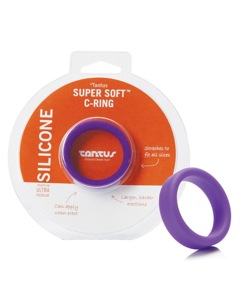 Tantus 1.5" Supersoft C Ring - Lilac Penis Enhancement