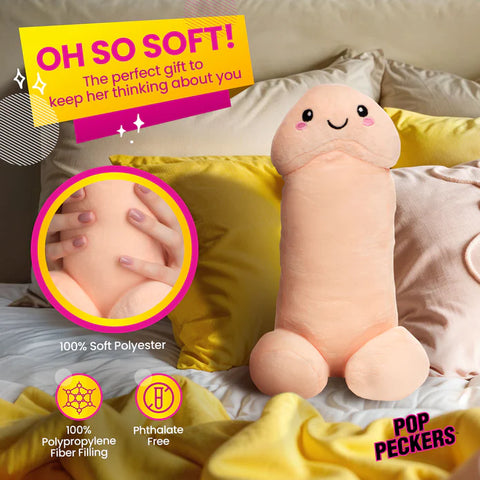 Happy Peckers Penis Pillow - Small Novelty Items
