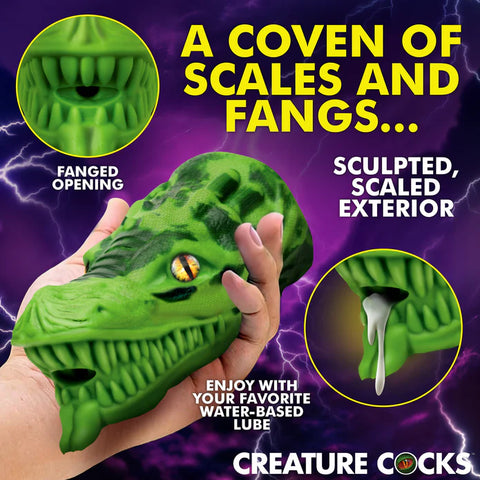 Dragon Tamer Silicone Stroker - Green Dolls & Masturbators