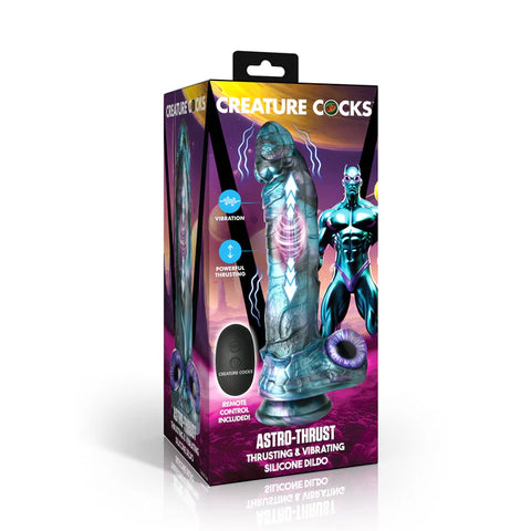 Astro-Thrust Thrusting & Vibrating Silicone Dildo Dongs & Dildos