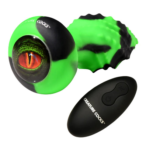 Eye of the Spawn Vibrating & Squirming Silicone Butt Plug Anal Products